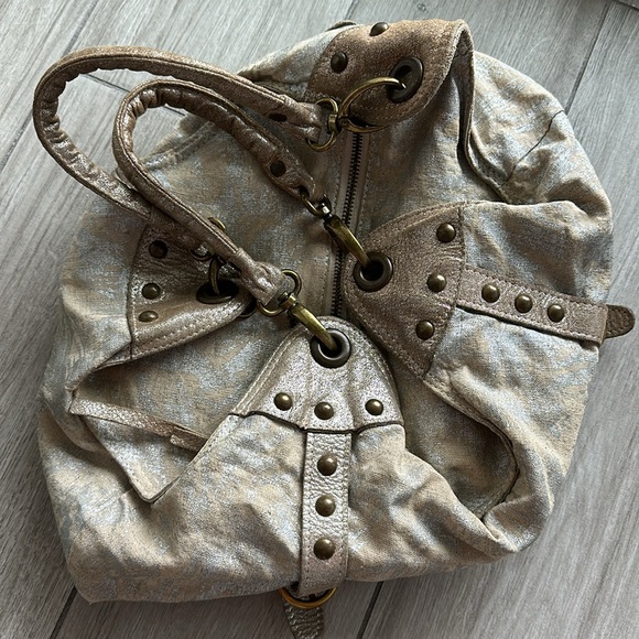 Ipa Nima Farrah Brushed Metallic Hobo Bag - Picture 7 of 17